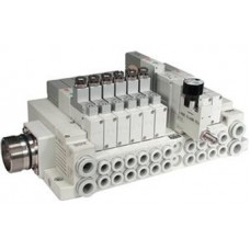SMC solenoid valve 4 & 5 Port SV SS5V3-W10C, 3000 Series, Tie Rod Base Manifold, Circular Connector